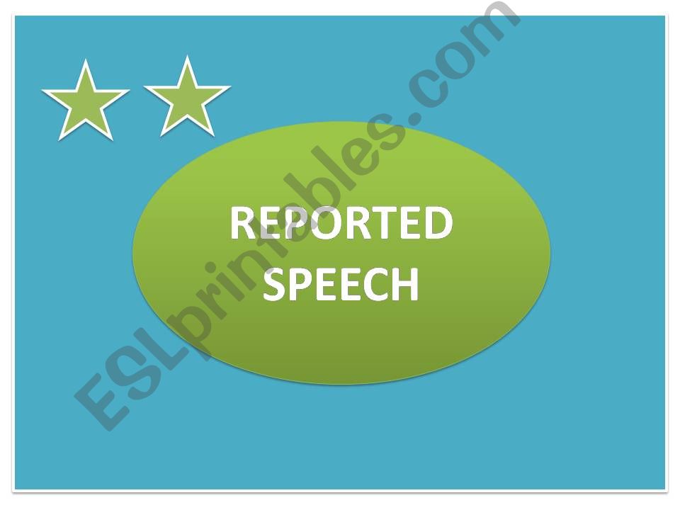 Reported Speech powerpoint