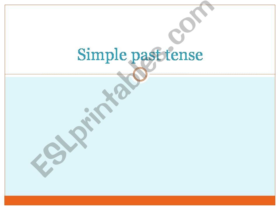 Simple Past powerpoint