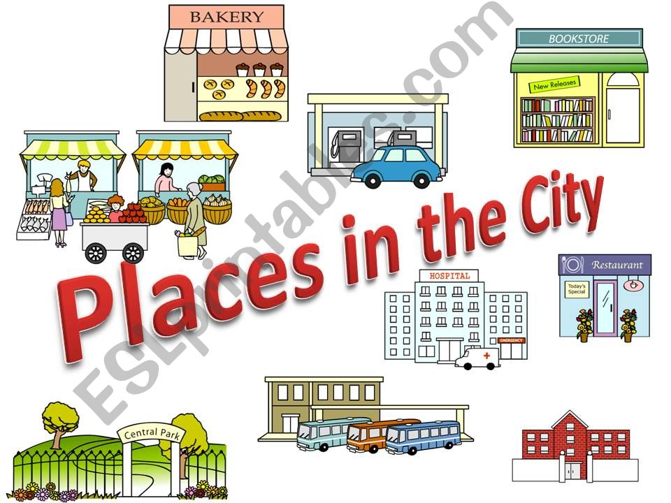 places in the city  powerpoint