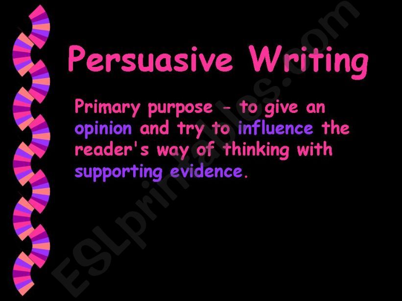 Persuasive Writing PP powerpoint