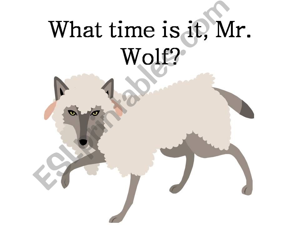 What time is it Mr. Wolf powerpoint