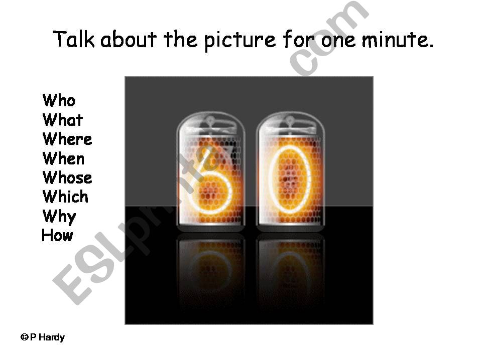 Talk a Minute powerpoint