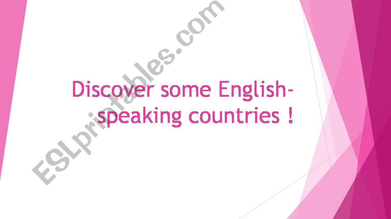 Where can you speak English ? powerpoint