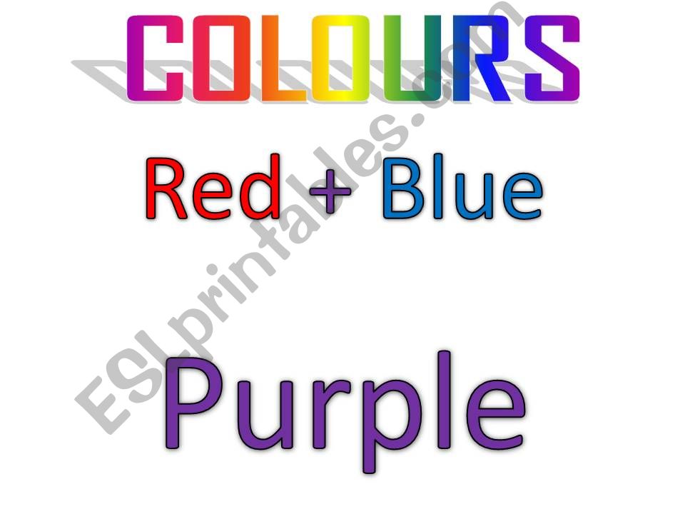 COLOURS powerpoint