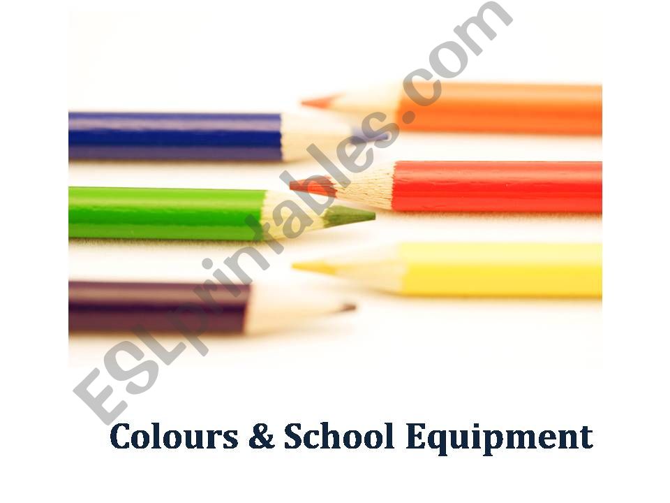 school equipment powerpoint