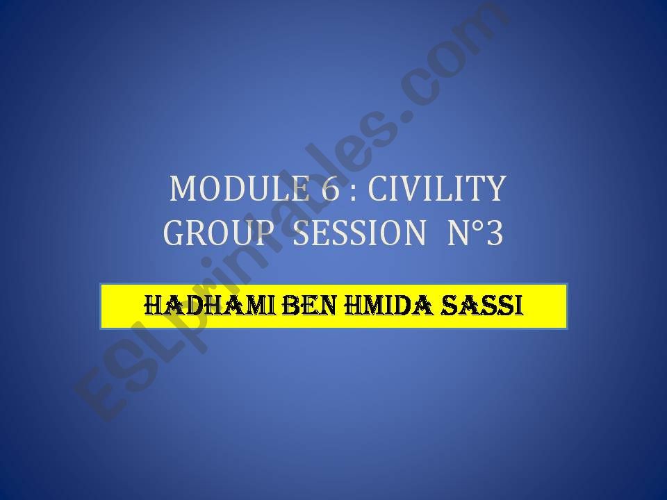 CIVILITY 4 powerpoint