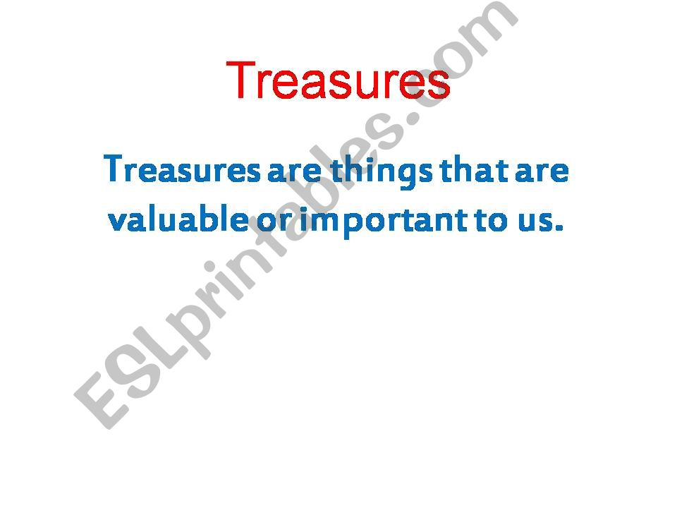 Treasures powerpoint