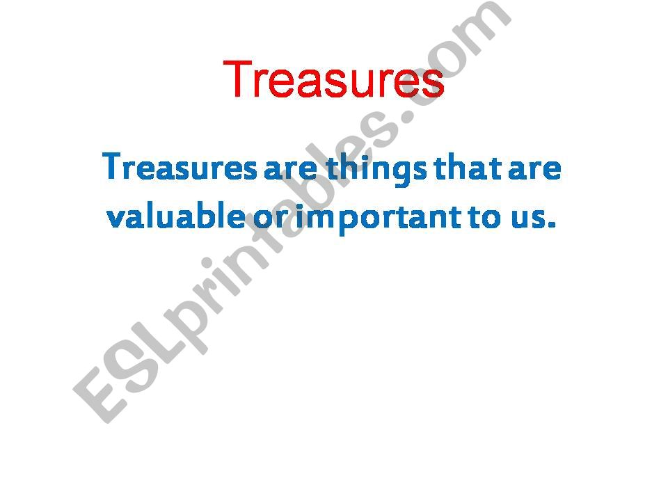 Treasures powerpoint