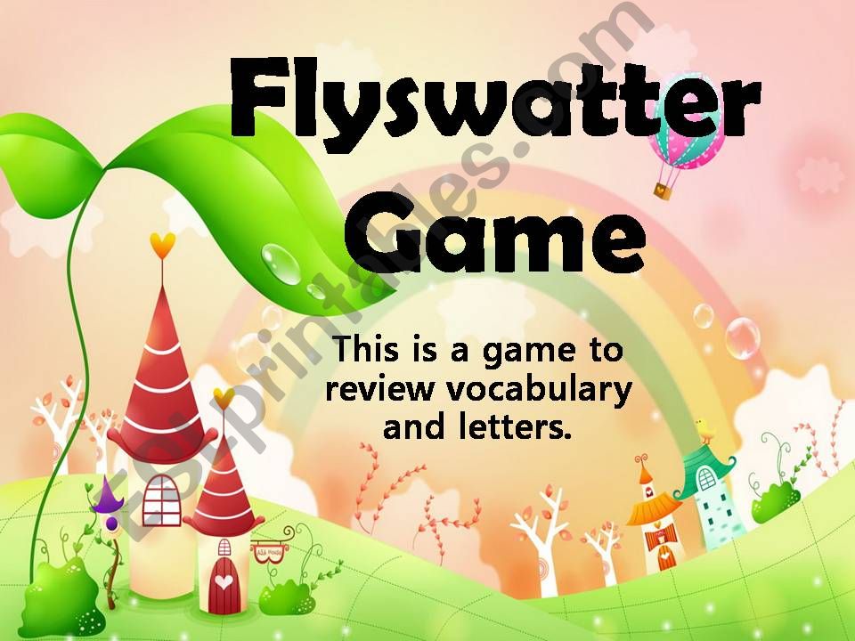 Flyswatter Review Game (A, S, P, T, I, N)