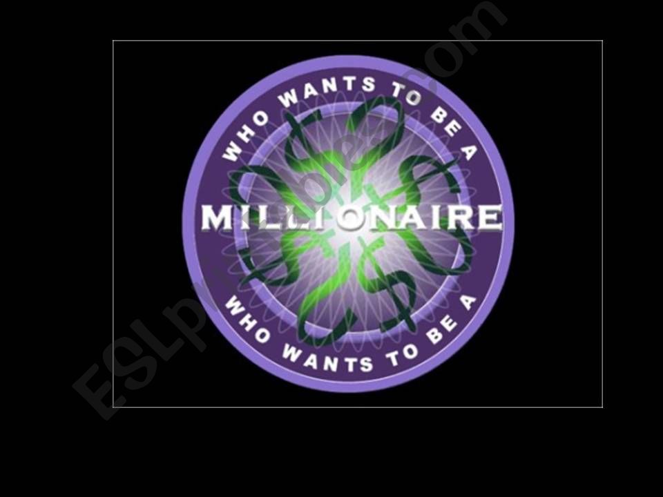 Who wants to be a millionaire powerpoint