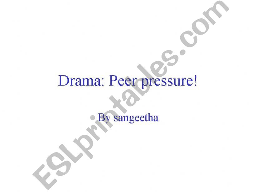 drama powerpoint