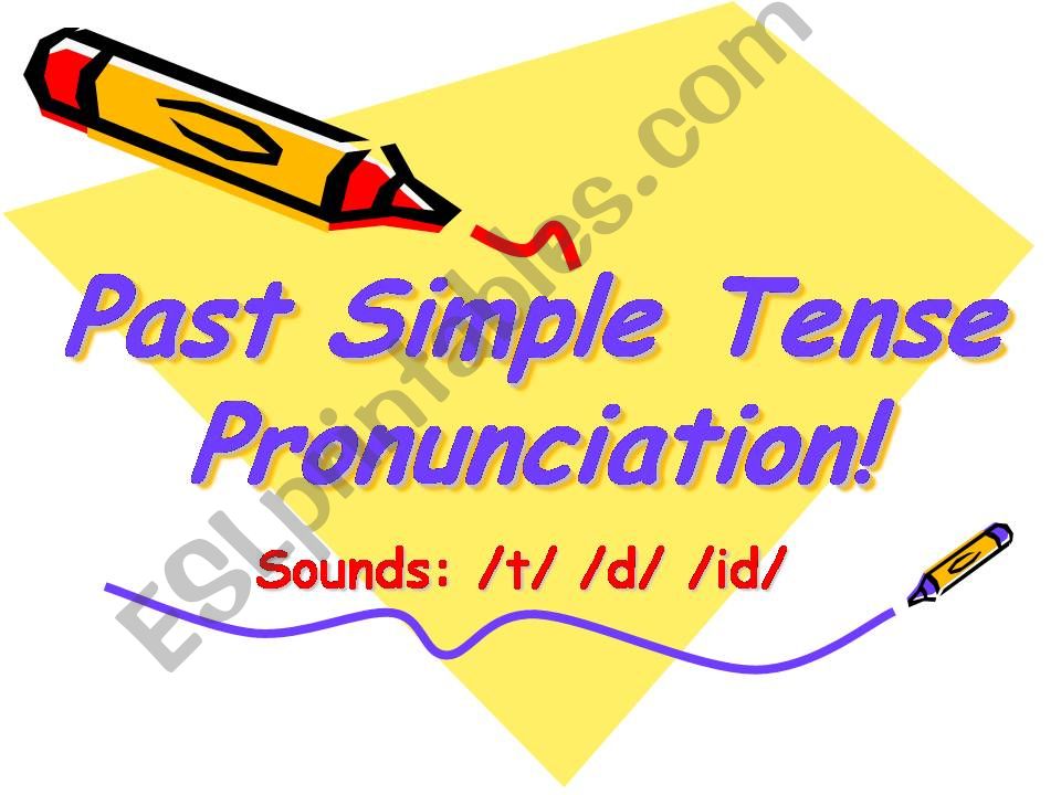 Past simple ed pronunciation powerpoint