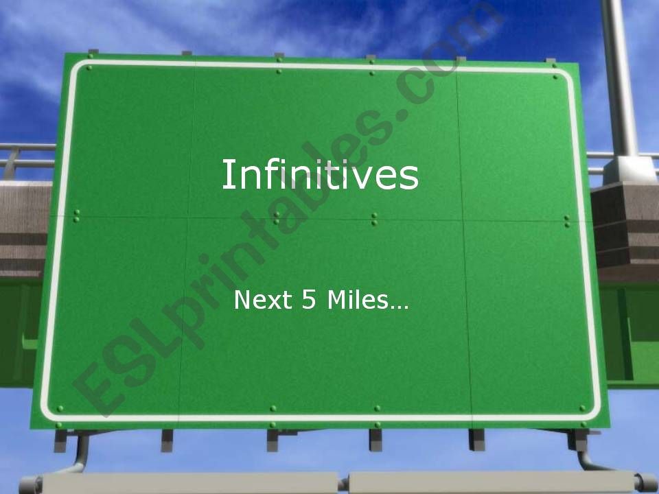 infinitive powerpoint