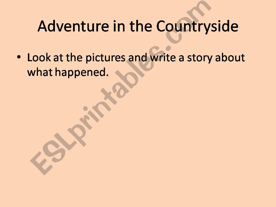 Adventure in the countryside powerpoint