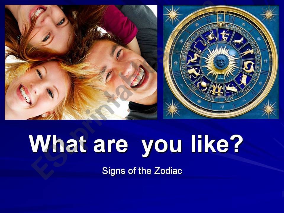 What are  you like/Star signs - Part 1/5