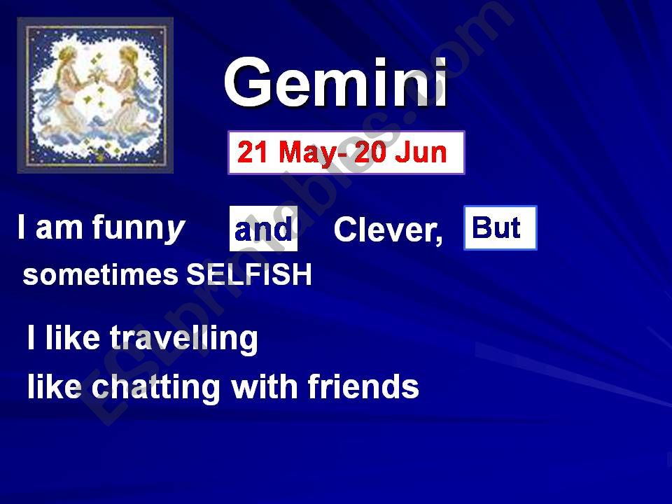 What are  you like/Star signs Part 2/5 + Questions
