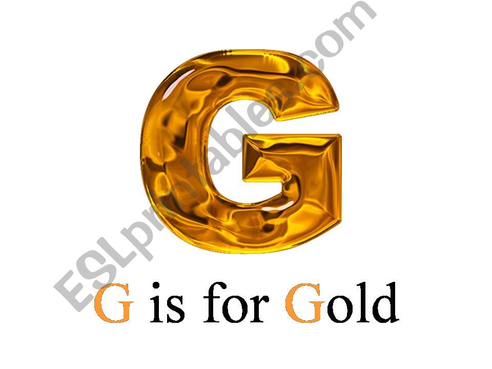 Letter G powerpoint powerpoint