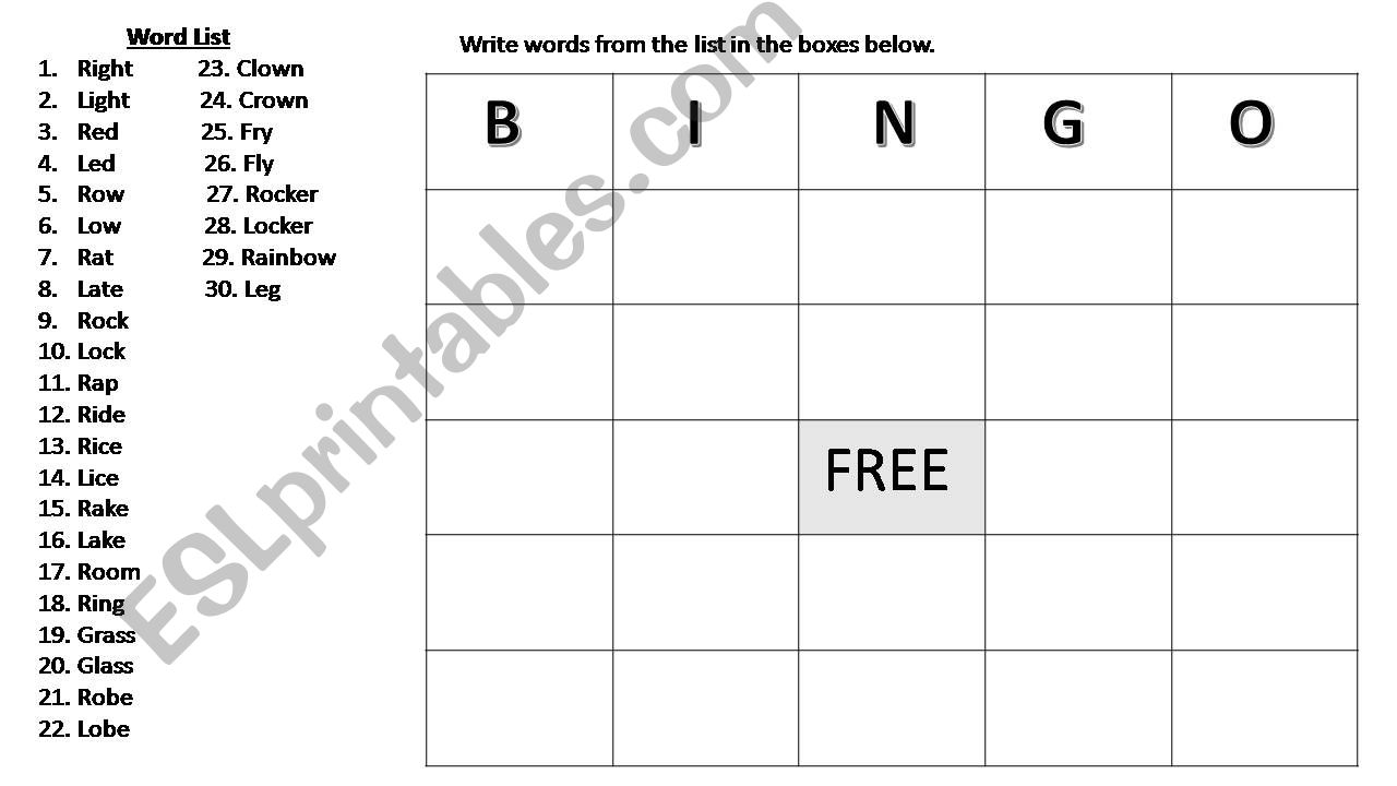 R and L Pronunciation Practice for ESL Learners