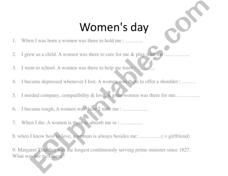 womens day powerpoint