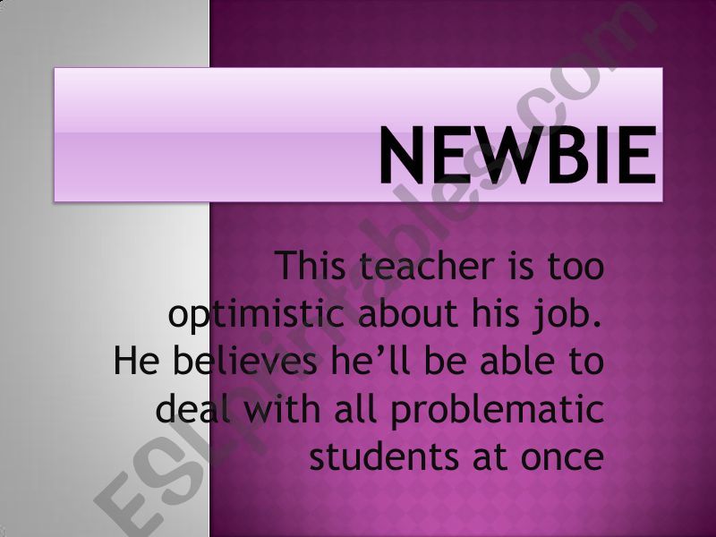 Types of teachers powerpoint