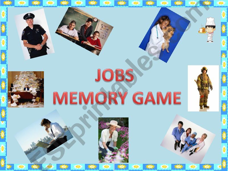 Jobs - memory game powerpoint