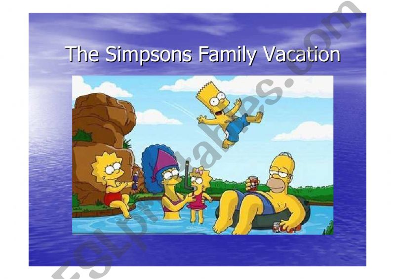 Going to Simpson Family Vacation