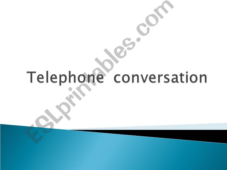 telephone conversation powerpoint