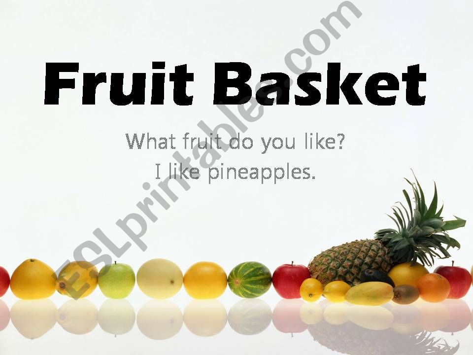 Fruit Basket Game powerpoint