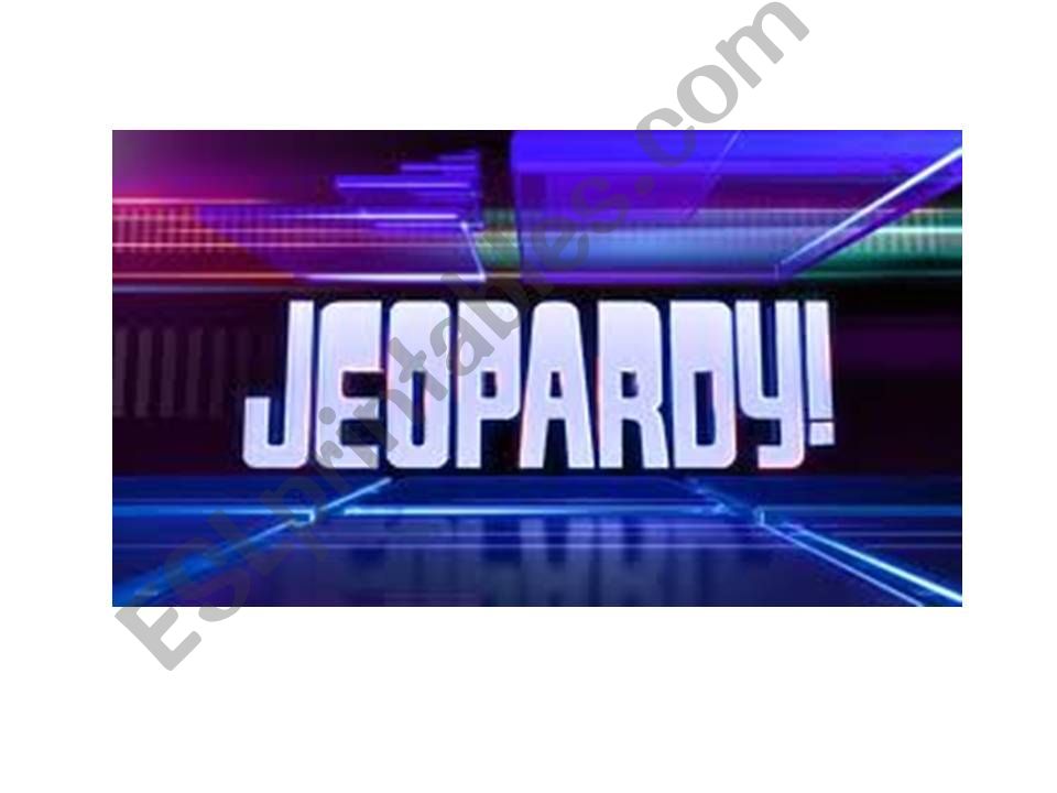 Jeopardy - Passive quiz powerpoint