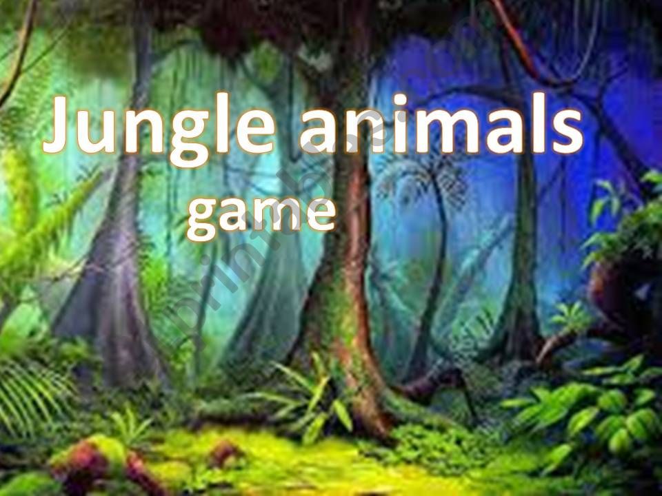 jungle animals powerpoint