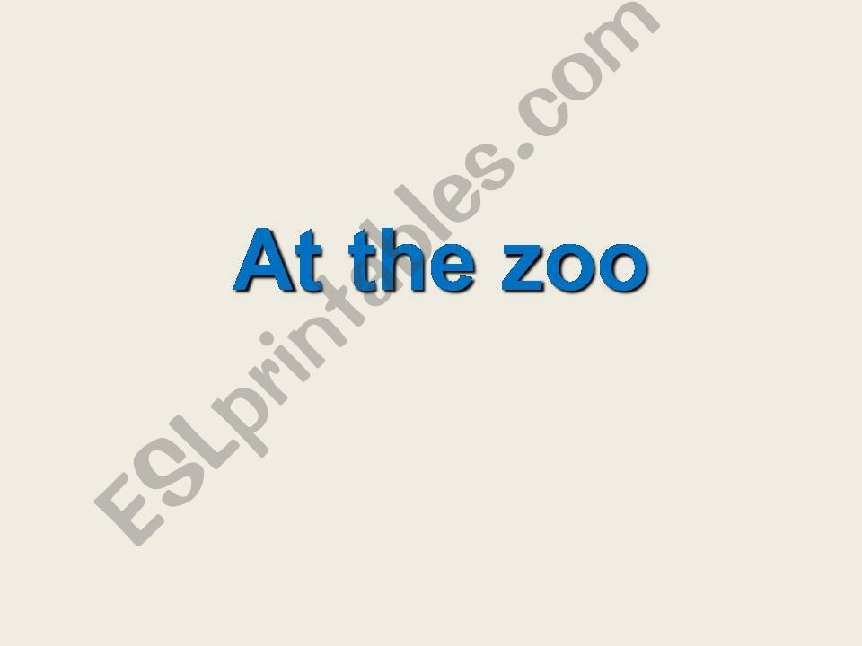 Zoo powerpoint