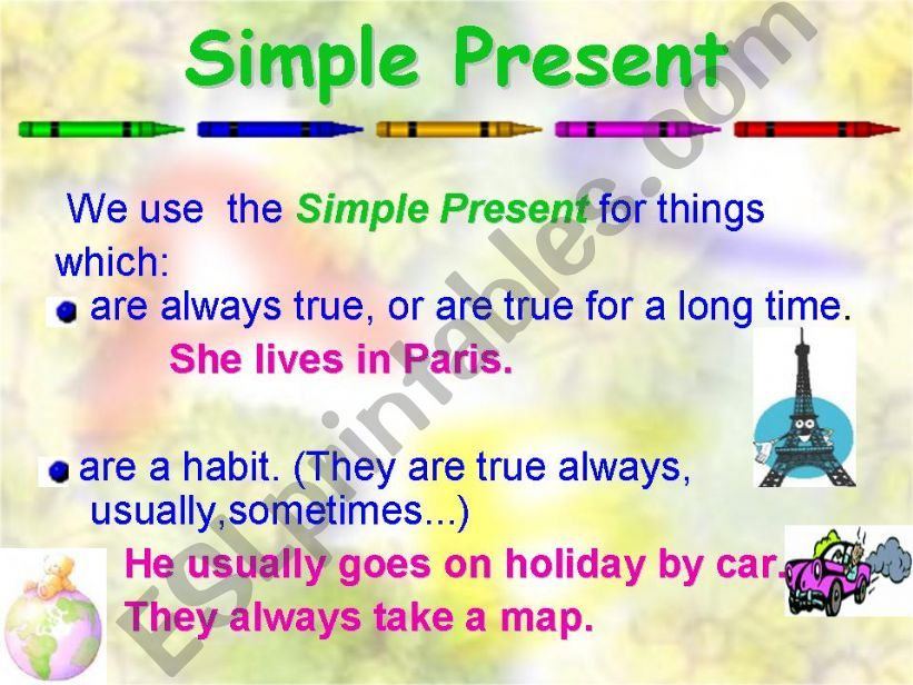 simple present-present continuos