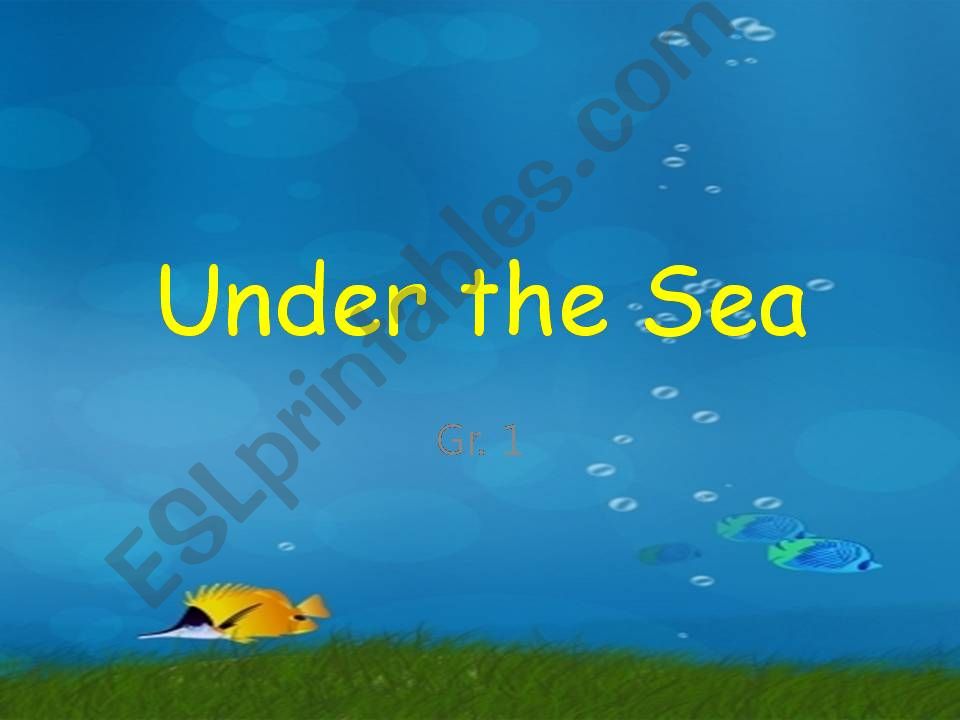 Under The Sea powerpoint