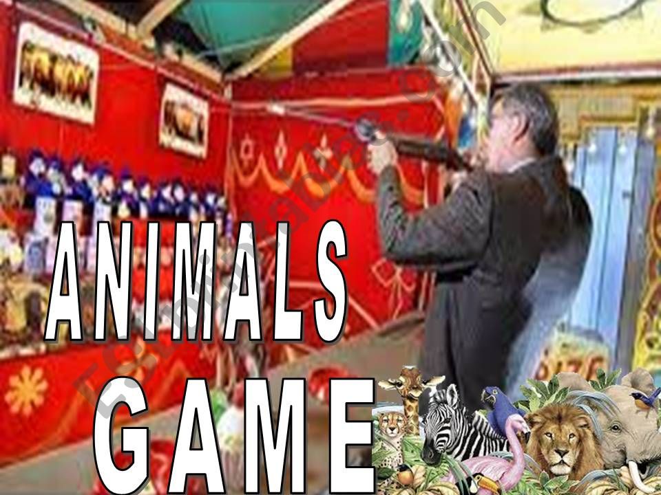  ANIMALS GAME powerpoint