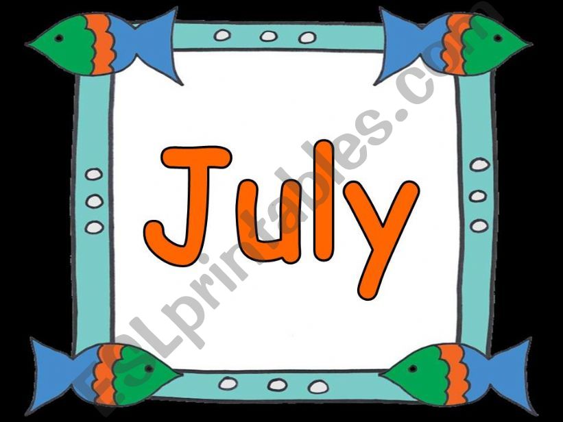 months powerpoint