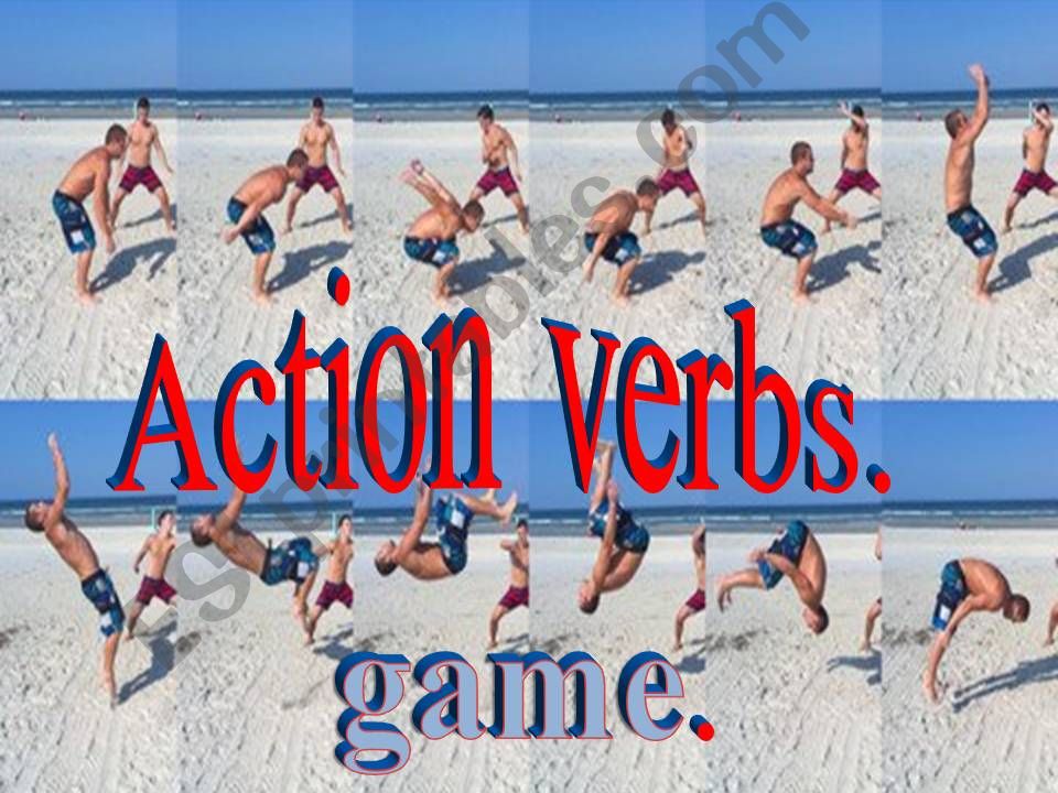 action verbs game powerpoint