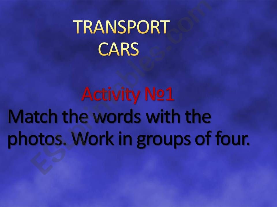 Types of cars powerpoint