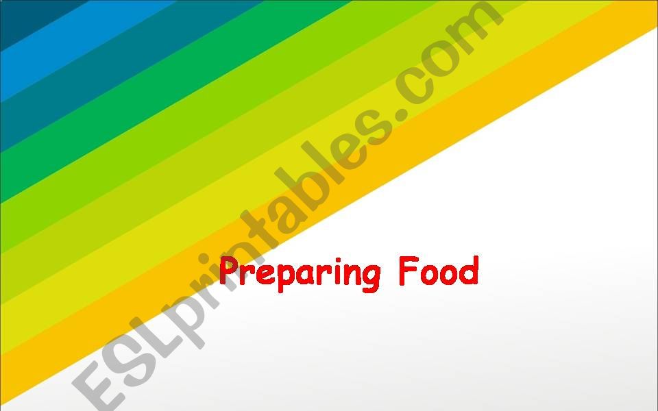 preparing food,cook food powerpoint