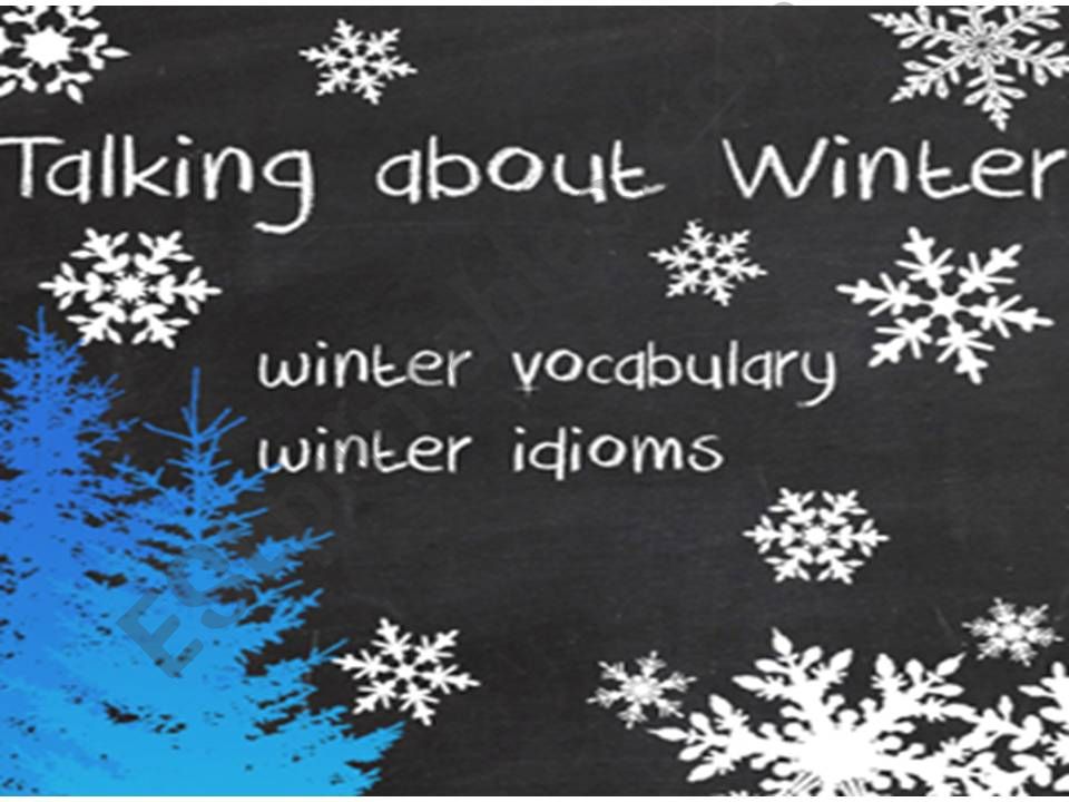 Winter Idioms powerpoint