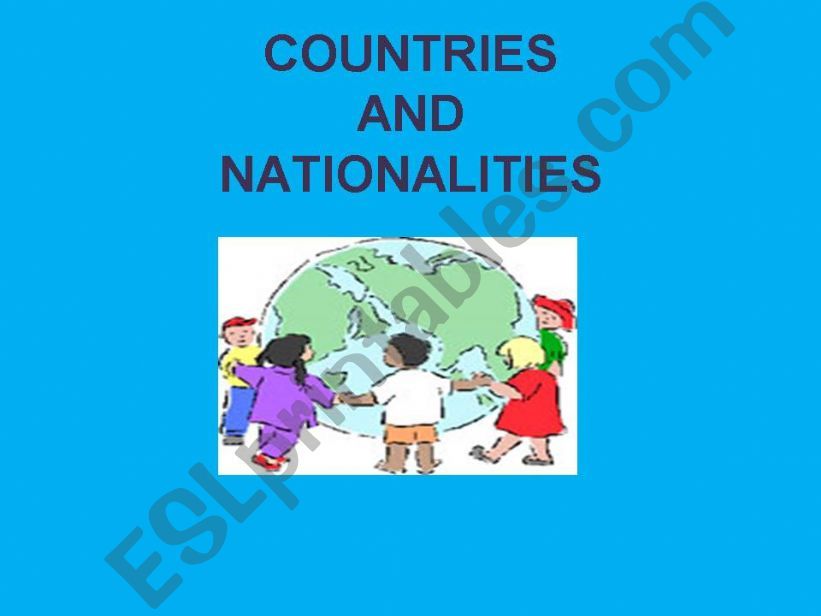 countries and nationalities powerpoint