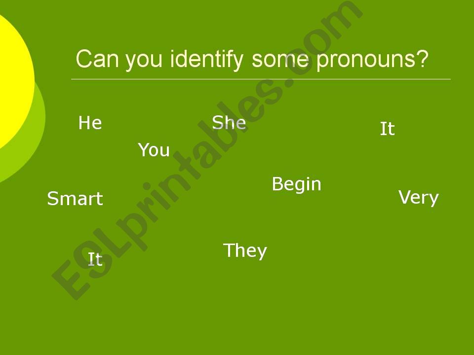 Pronouns powerpoint