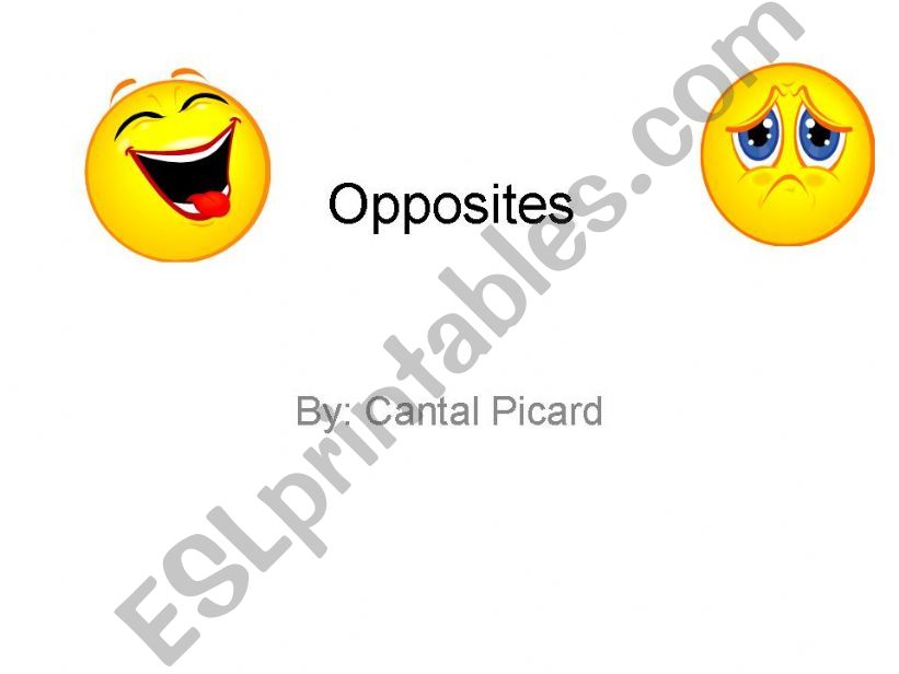 Opposites powerpoint