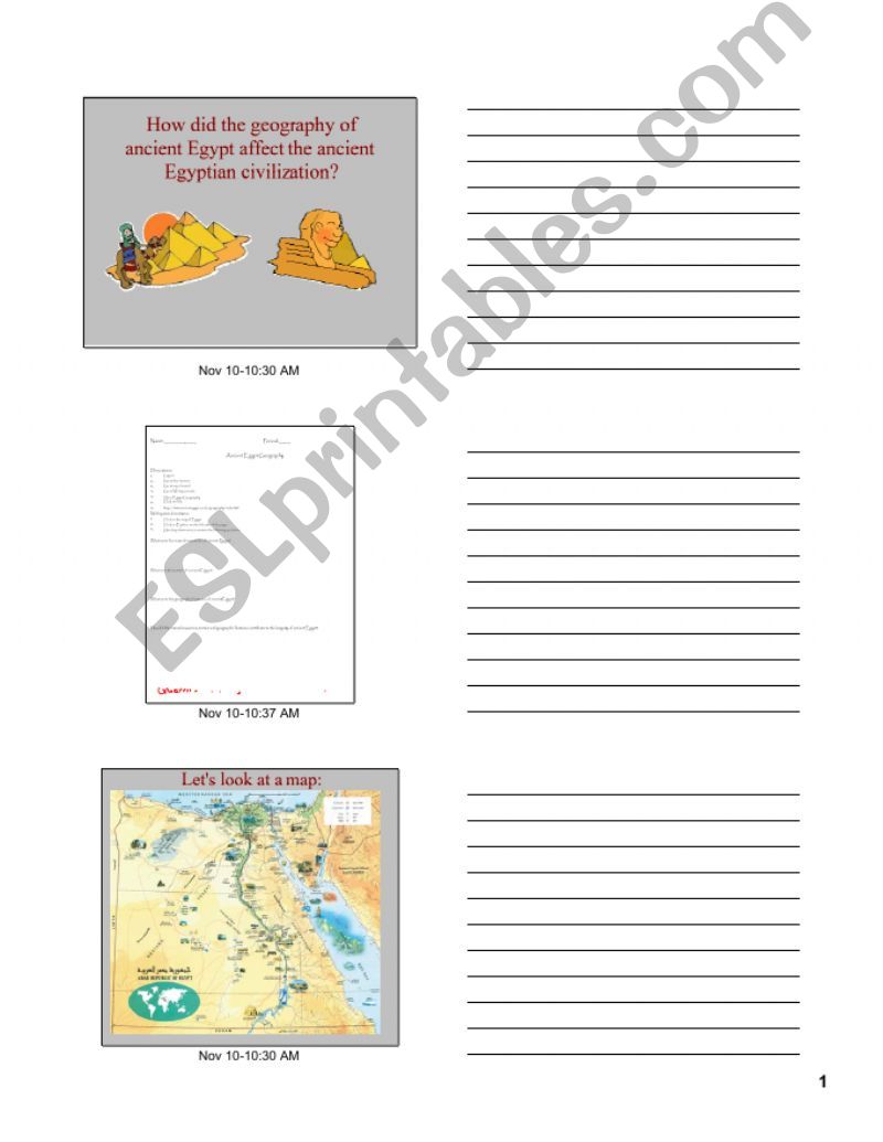 Geography of Egypt powerpoint