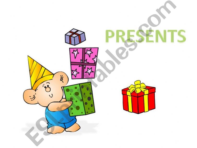 Presents powerpoint