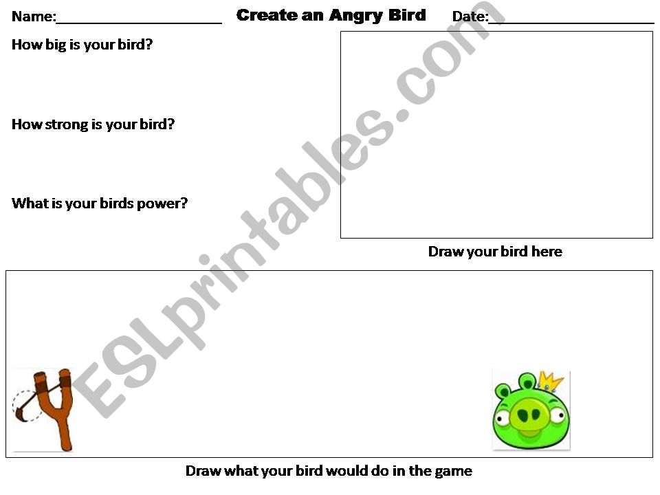 Create an Angry Bird powerpoint