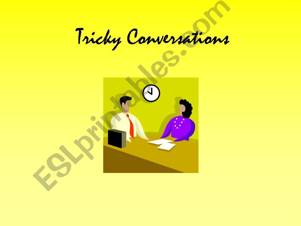 Tricky Issues powerpoint