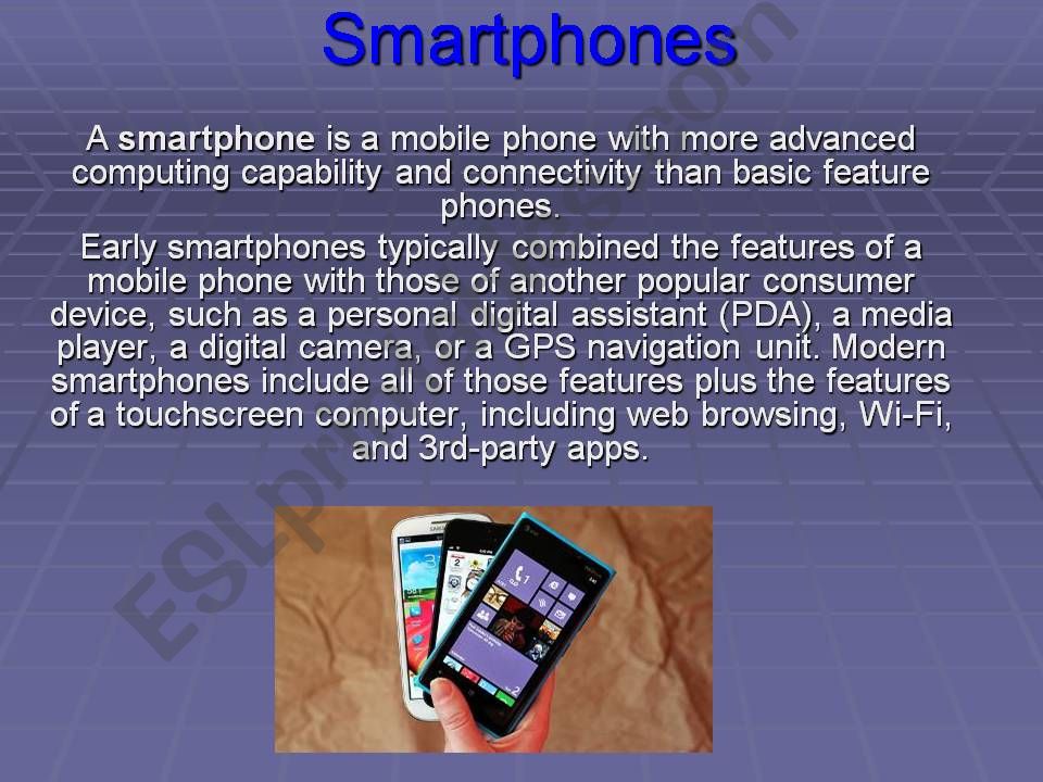 Smartphones powerpoint