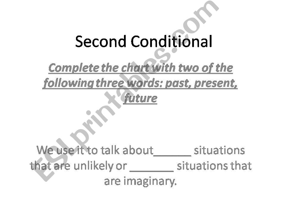 Second Conditional powerpoint