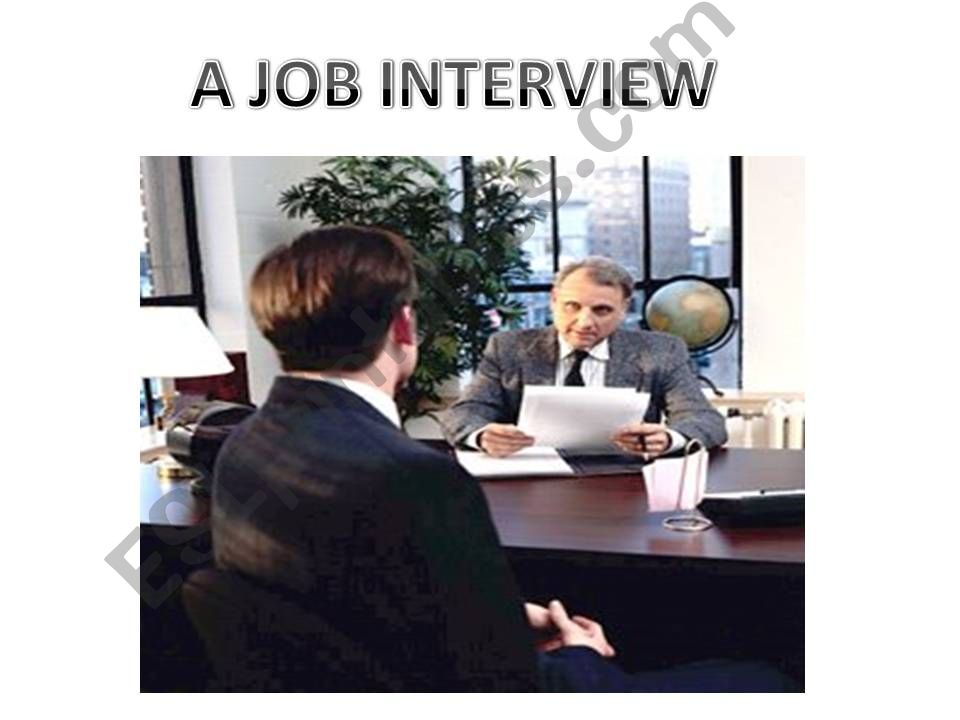 Job interview powerpoint