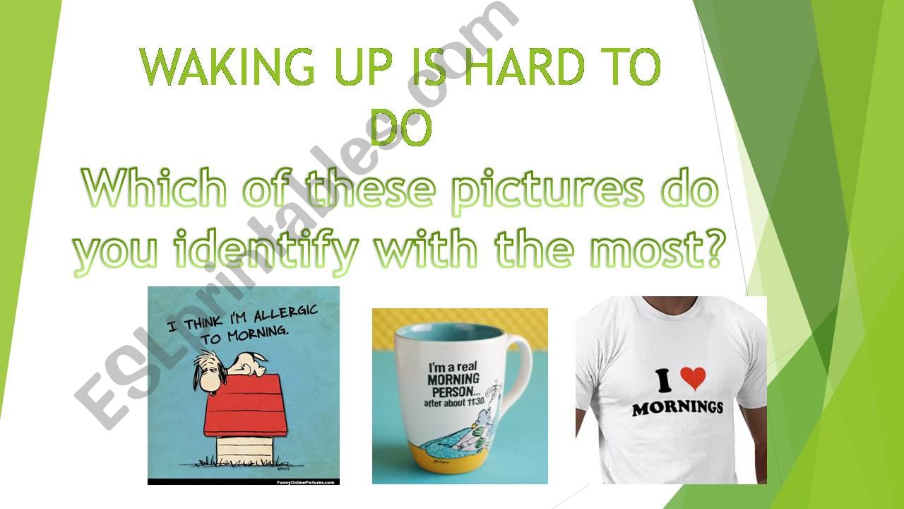 Are you a morning person? powerpoint